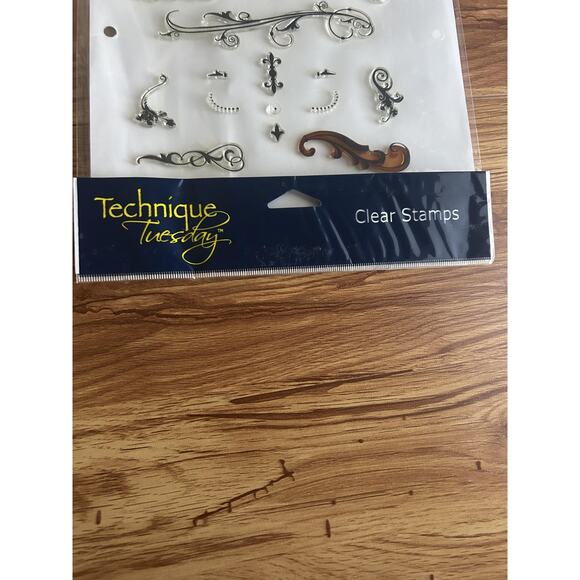 Autumn Leaves Clear Stamps Flourishes v2 Rhonna Farrer Technique Tuesday WhirlyG - Picture 10 of 16